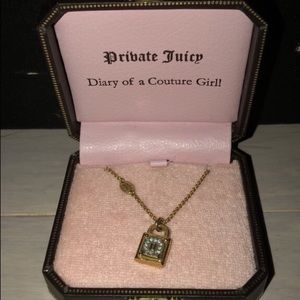 Juicy Couture lock necklace